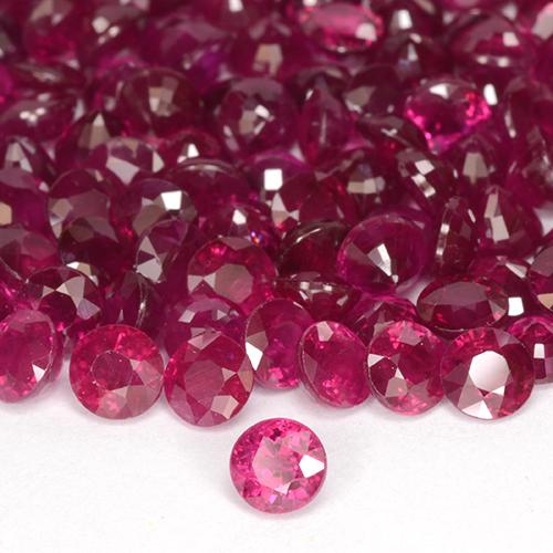 Rubino Rosso chiaro naturale da 0.29 ct, Rotondo, VS-SI