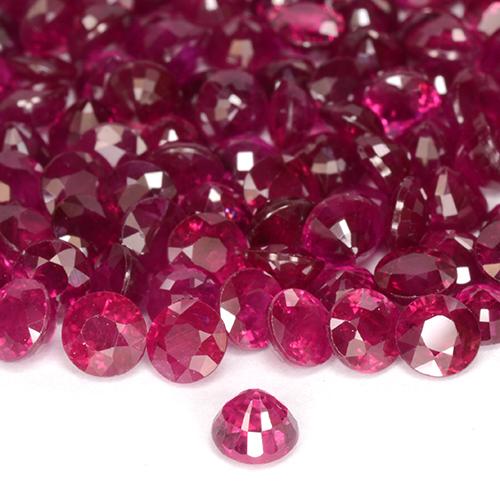 Rubino Rosso chiaro naturale da 0.29 ct, Rotondo, VS-SI