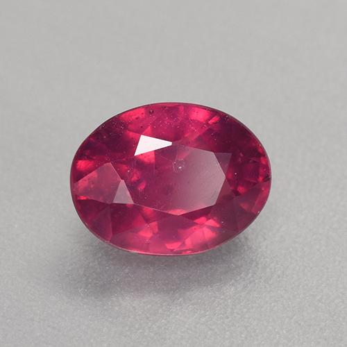 Rubino Rosso medio-scuro naturale da 2.02 ct, Taglio ovale, VS-SI