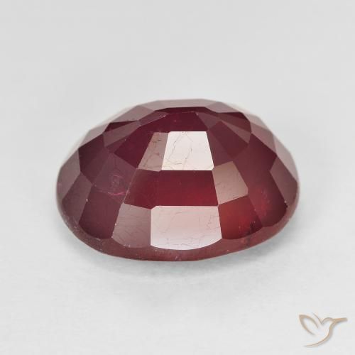 Rubino Vino rosso naturale da 11.91 ct, Ovale, VS-SI