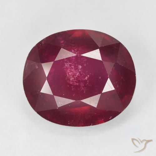12.32ct Naturale Rosa rossastro intenso Rubino, Ovale, VS-SI