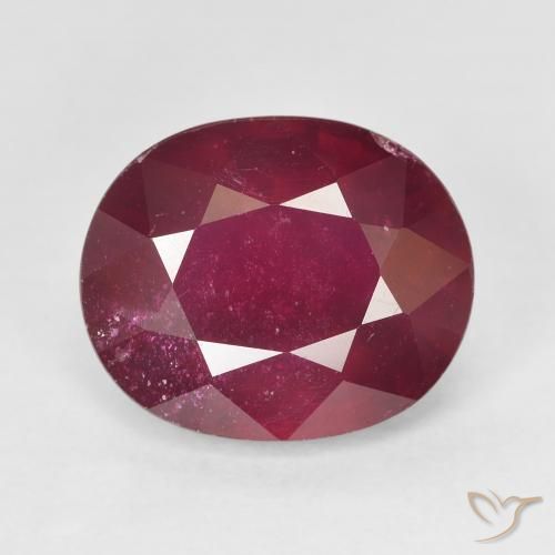 9.32ct Naturale Rosso medio Rubino, Ovale, VS-SI