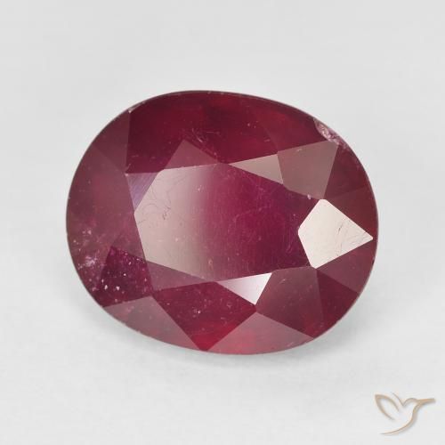 Rubino Rosso medio naturale da 9.32 ct, Ovale, VS-SI