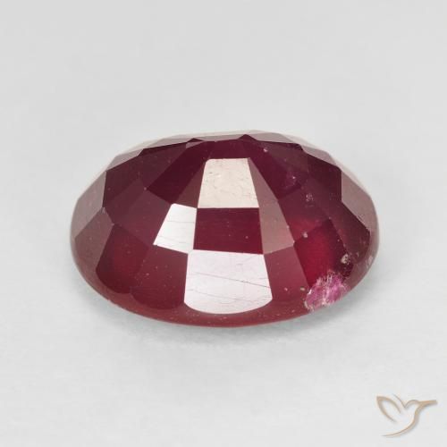 Rubino Rosso medio naturale da 9.32 ct, Ovale, VS-SI