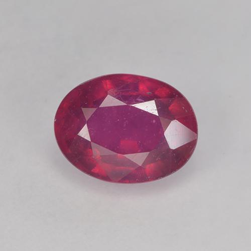 Rubino Rosso medio naturale da 1.84 ct, Ovale, VS-SI