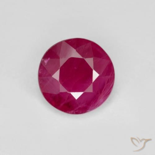 0.67ct Naturale Rosso medio Rubino, Rotondo, VS-SI