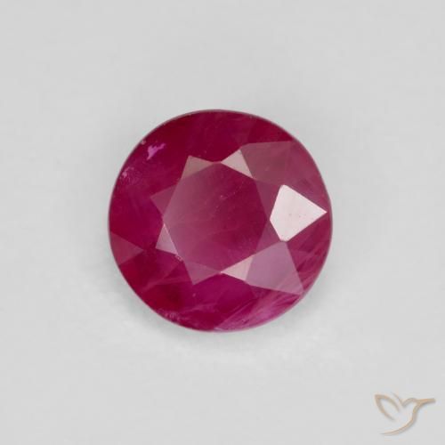 Rubino Rosso medio naturale da 0.67 ct, Rotondo, VS-SI