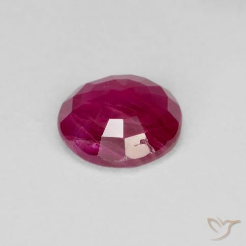 Rubino Rosso medio naturale da 0.67 ct, Rotondo, VS-SI