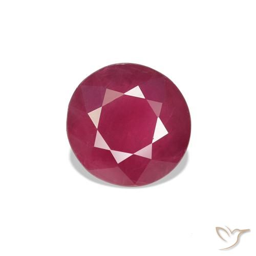 0.83ct Rosso scuro Rubino, Rotondo, VS-SI