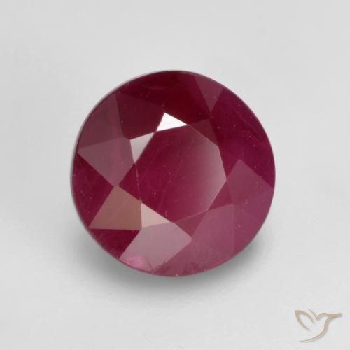 Rubino Rosso medio naturale da 1.04 ct, Rotondo, SI