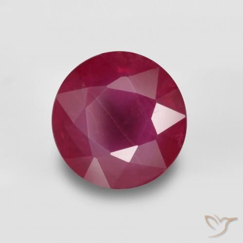 Rubino Rosso medio naturale da 0.79 ct, Rotondo, VS-SI