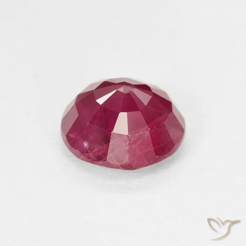 Rubino Rosso tendente al rosa naturale da 0.93 ct, Rotondo, VS-SI
