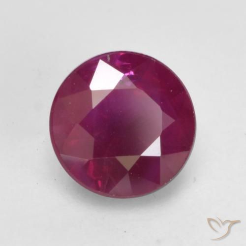 Rubino Rosso lampone naturale da 0.67 ct, Rotondo, VS-SI