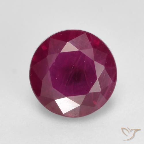 0.66ct Naturale Magenta-Rosa Rubino, Rotondo, VS-SI