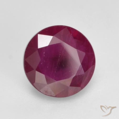 Rubino Magenta-Rosa naturale da 0.66 ct, Rotondo, VS-SI