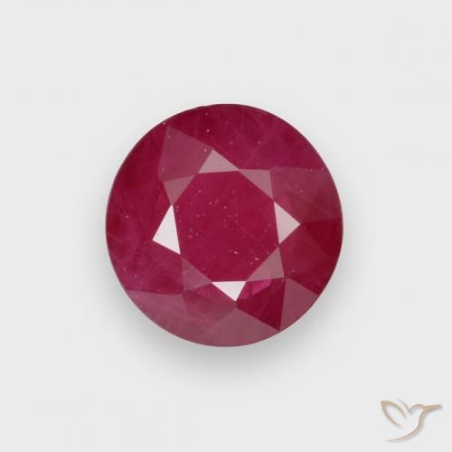 0.66ct Naturale Rosso medio Rubino, Rotondo, VS-SI