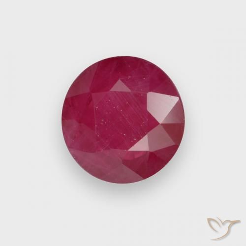 Rubino Rosso medio naturale da 0.66 ct, Rotondo, VS-SI