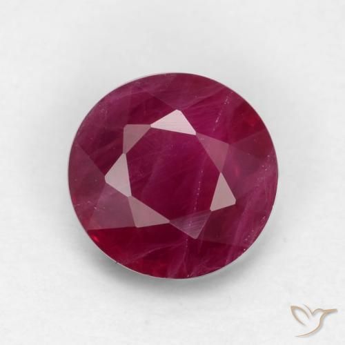 0.73ct Naturale Rosso medio Rubino, Rotondo, VS-SI