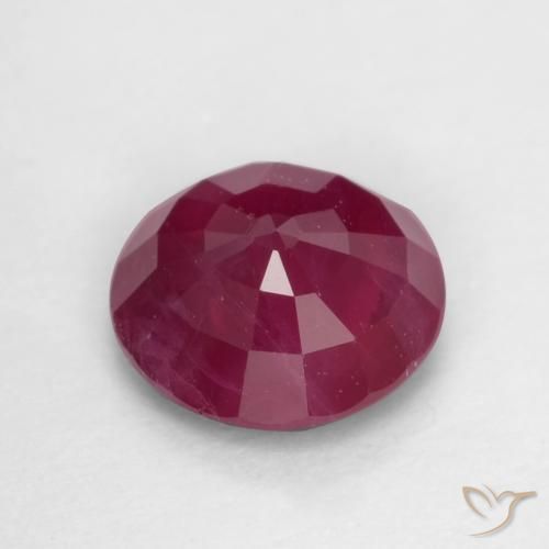 Rubino Rosso medio naturale da 0.73 ct, Rotondo, VS-SI