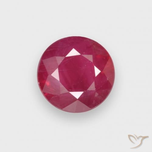 Rubino Cremisi Profondo naturale da 0.91 ct, Rotondo, VS-SI