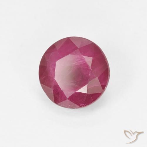 Rubino Uva Brillante naturale da 1.00 ct, Rotondo, VS-SI