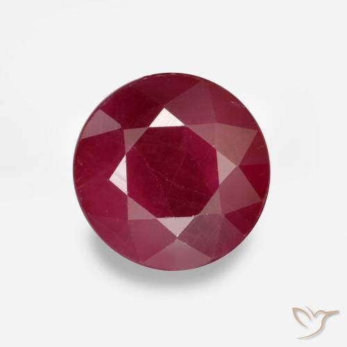 1.03ct Naturale Rosso scuro Rubino, Rotondo, VS-SI
