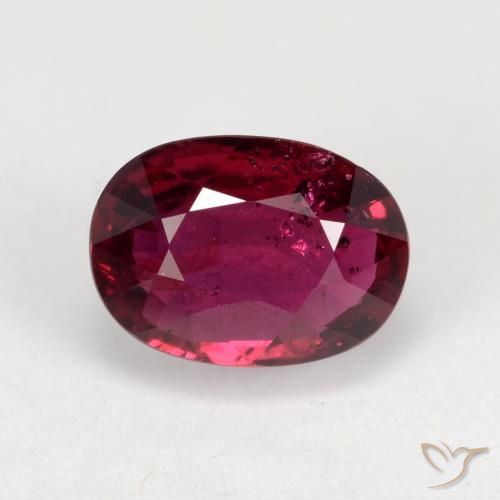 Rubino Ribes Rosso naturale da 1.37 ct, Ovale, VS-SI