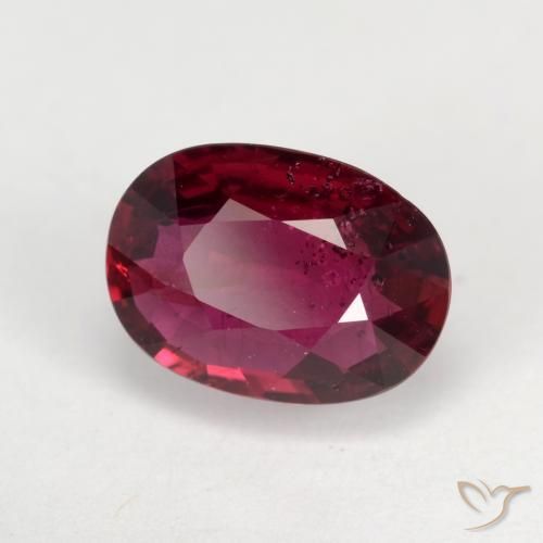 Rubino Ribes Rosso naturale da 1.37 ct, Ovale, VS-SI
