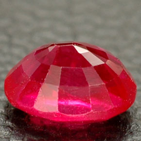 Rubino naturale rosso da 1,03 ct, taglio ovale, VS-SI