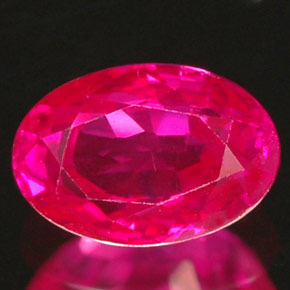 Rubino naturale rosso da 1,03 ct, taglio ovale, VS-SI
