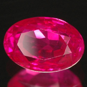 Rubino naturale rosso da 1,03 ct, taglio ovale, VS-SI