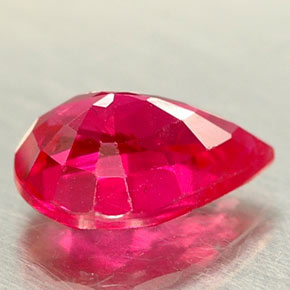 Rubino naturale rosa da 1,04 ct, taglio a pera, VS