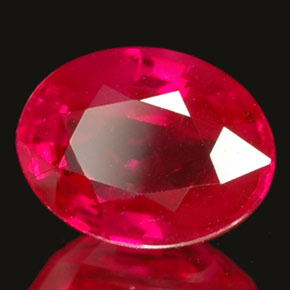 Rubino naturale rosa da 1,03 ct, taglio ovale, VVS-VS
