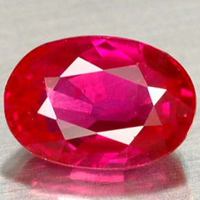 Rubino naturale rosa da 1,03 ct, taglio ovale, VS