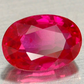 Rubino naturale rosa da 1,03 ct, taglio ovale, VS