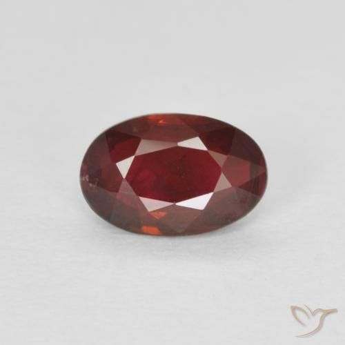 0.46ct Naturale Rosso brillante Rubino, Ovale, VS-SI