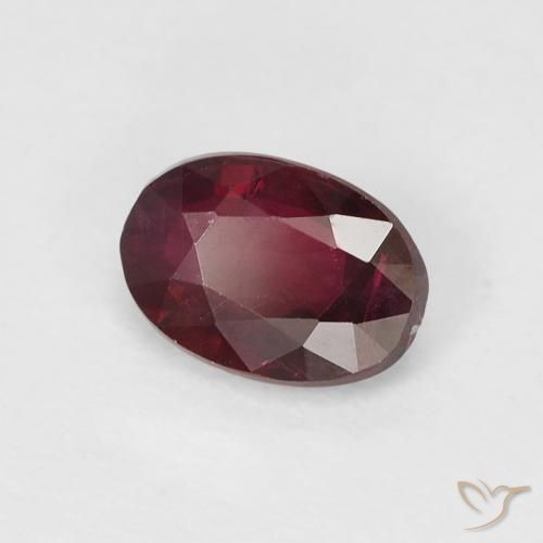 Rubino Rosso medio naturale da 0.52 ct, Ovale, VS-SI