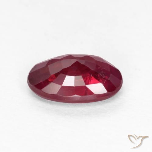 Rubino Sangue rosso naturale da 0.58 ct, Ovale, VS-SI