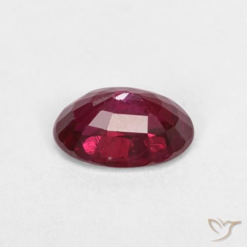 Rubino Sangue rosso naturale da 0.55 ct, Ovale, VS-SI