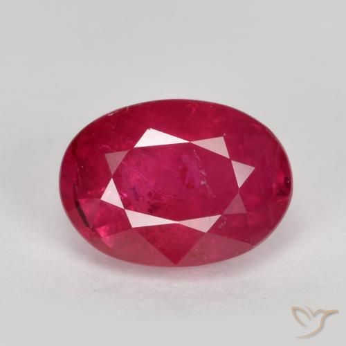 1.37ct Naturale marmellata rossa Rubino, Ovale, VS-SI