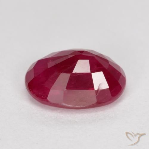 Rubino Rosa rossastra naturale da 1.08 ct, Ovale, VS-SI