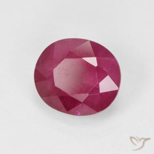 Rubino Rosa rossastra naturale da 1.59 ct, Ovale, VS-SI