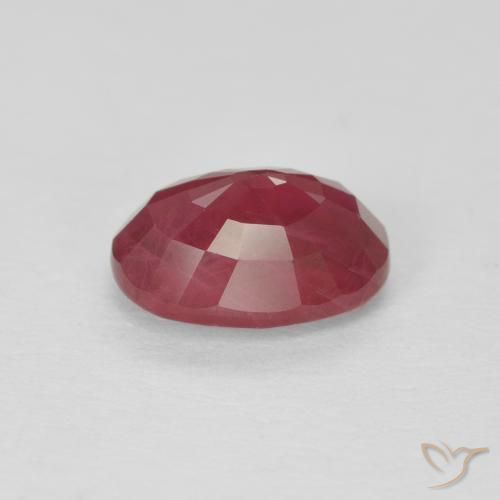Rubino Rosso tendente al rosa naturale da 1.23 ct, Ovale, VS-SI