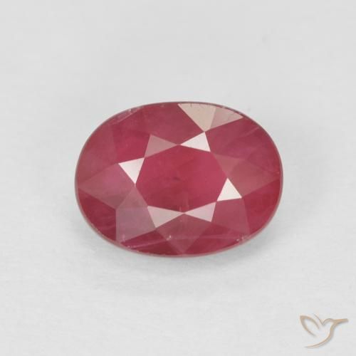 1.10ct Naturale Rosso tendente al rosa Rubino, Ovale, VS-SI