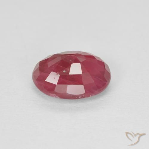 Rubino Rosso tendente al rosa naturale da 1.10 ct, Ovale, VS-SI