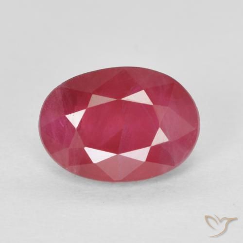 1.17ct Naturale Rosso medio Rubino, Ovale, VS-SI