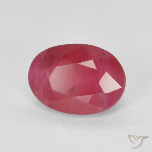 Rubino Rosso medio naturale da 1.17 ct, Ovale, VS-SI