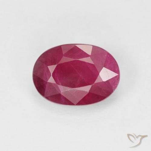 1.16ct Naturale Rosa rossastro intenso Rubino, Ovale, VS-SI