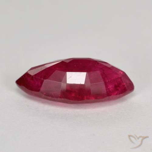 Rubino Rosa rossastro intenso naturale da 1.82 ct, Taglio marquise, SI