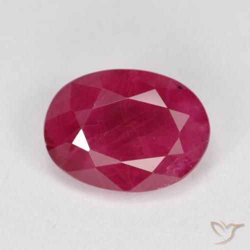 Rubino Rosso chiaro naturale da 0.94 ct, Ovale, VS-SI